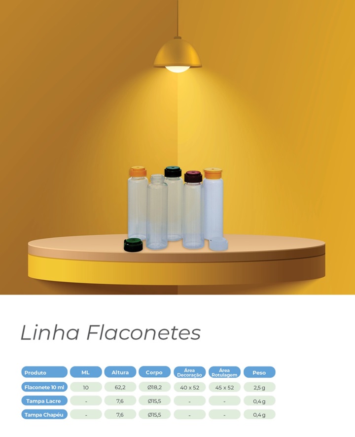 Linha flaconetes